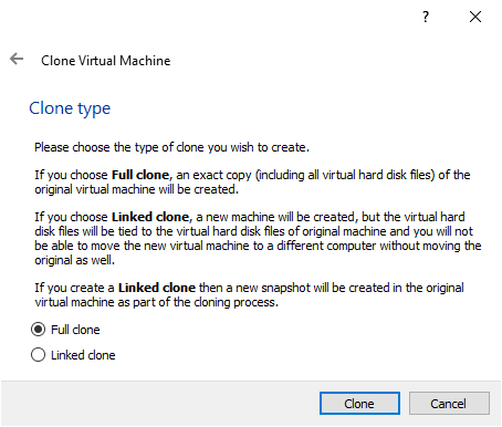 Fig. 1.2 - Cloning k8sMaster