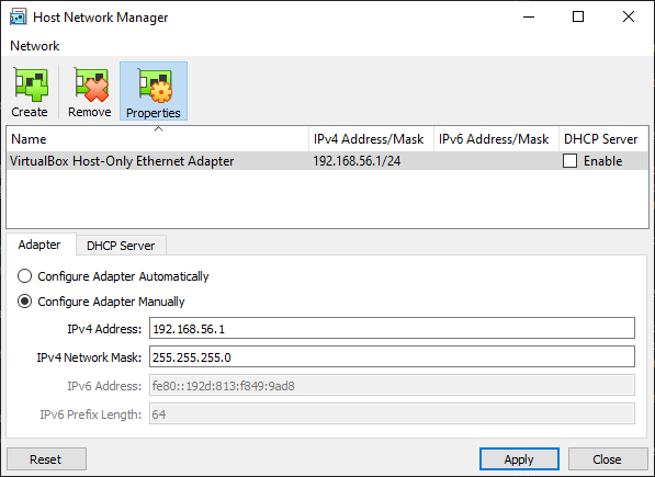 Fig. 2.1 - Creating the Host Adapter