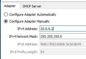 Fig.4 - Host-Only Ethernet Adapter Configuration