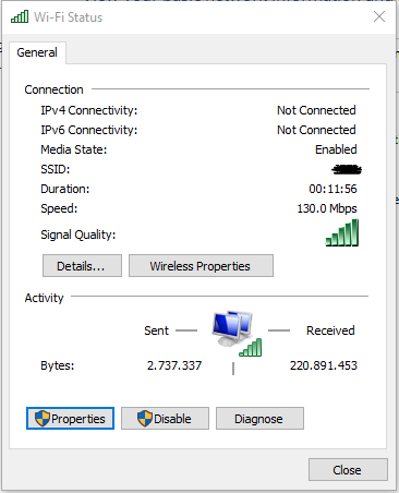 Fig.32 - wi-fi status